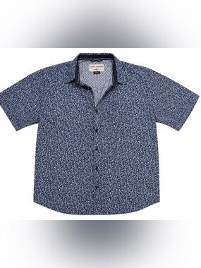 Cody James Navy Short Sleeve Button-Down Shirt